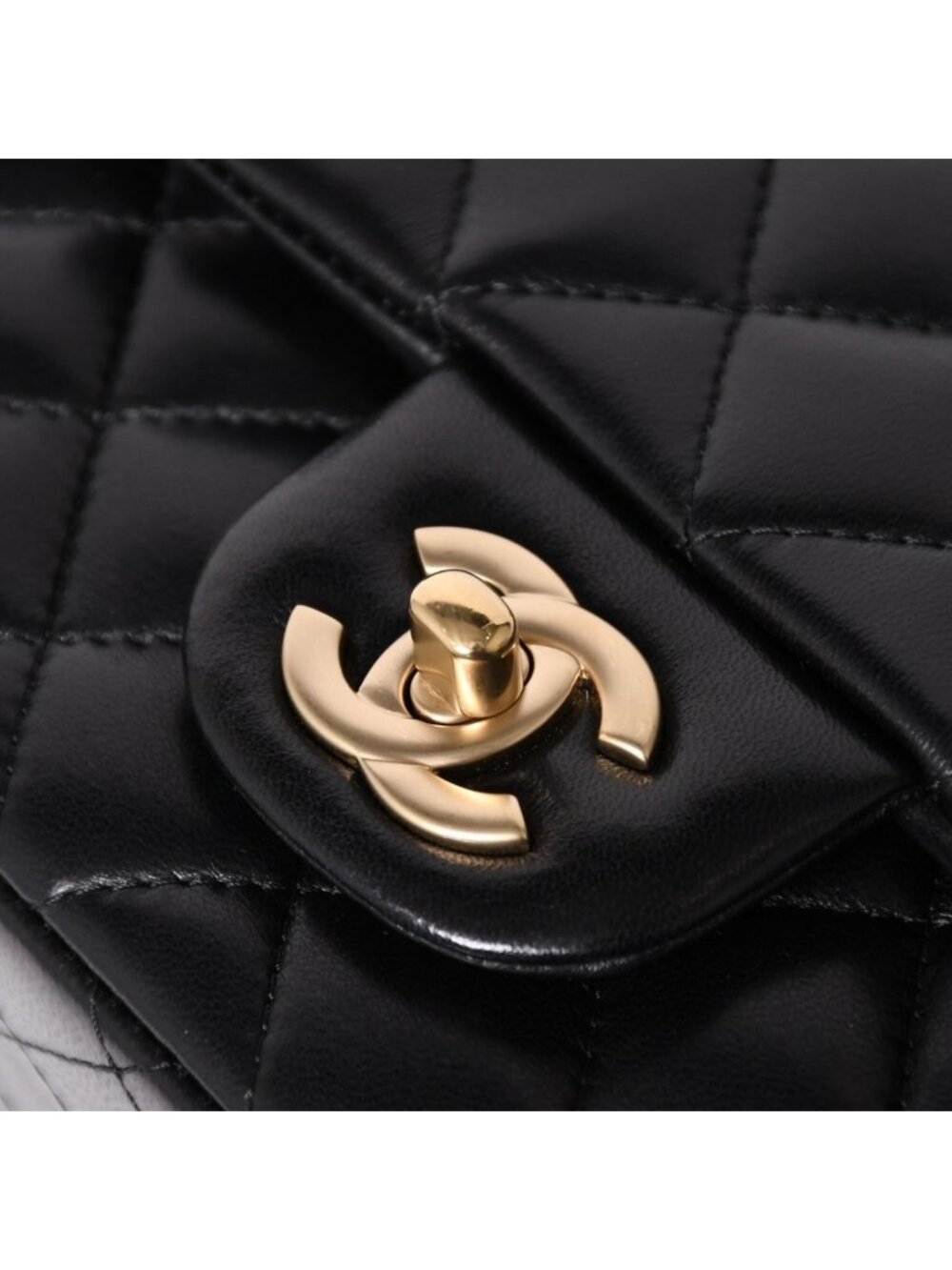 Chanel Mini Quilted 17 S Flap S Chain Shoulder Bag CC Logo Lambskin Black - Picture 6 of 16